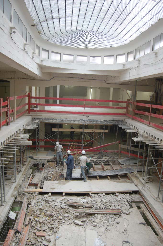 Restructuration lourde et étaiement place Vendôme